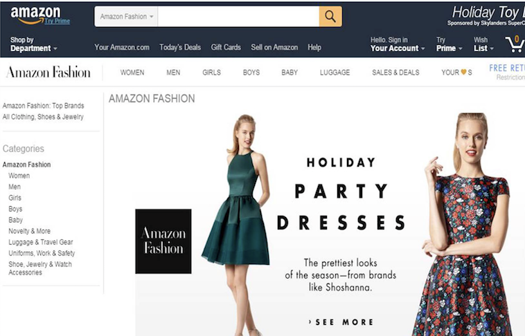 Ahora se podrá comprar ropa por Amazon