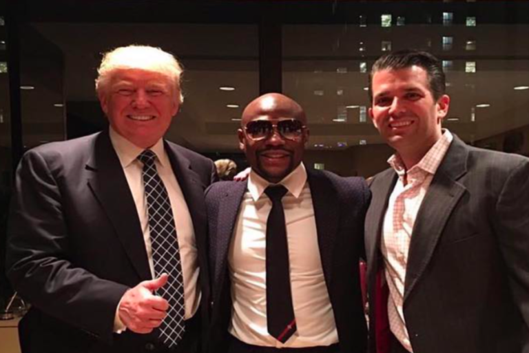 Floyd Mayweather visitó a Trump