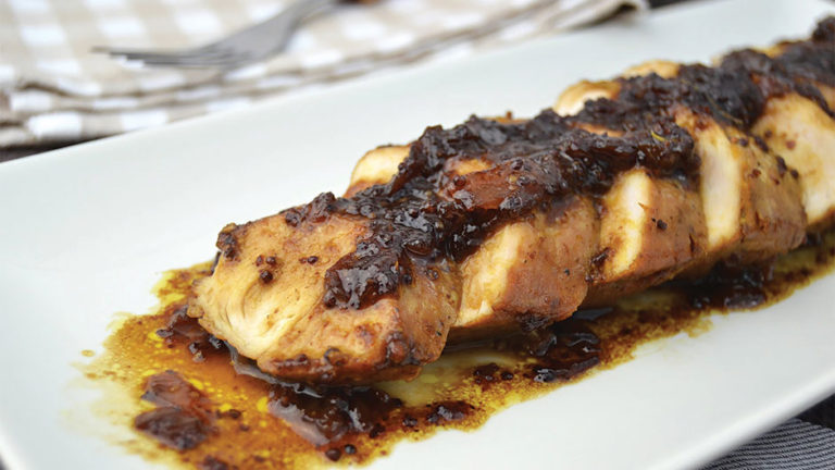 Solomillo de pavo a la naranja