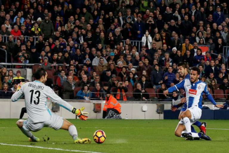 Goleada en el clásico catalán de España