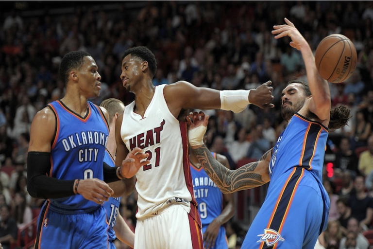 Russell Westbrook brilló ante los Heat