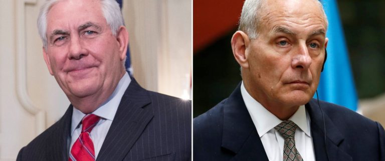 Tillerson y John Kelly de visita en México