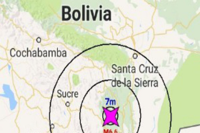 Sismo de 6.5 sacude Bolivia