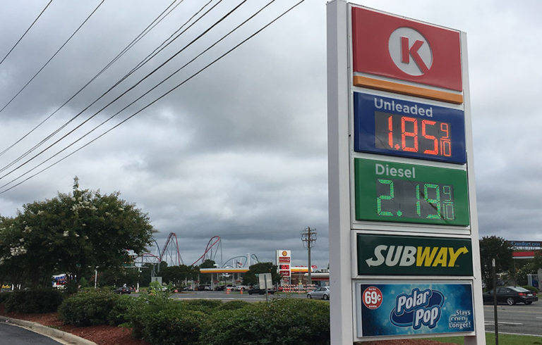 A buen precio la gasolina en Carolina del Sur