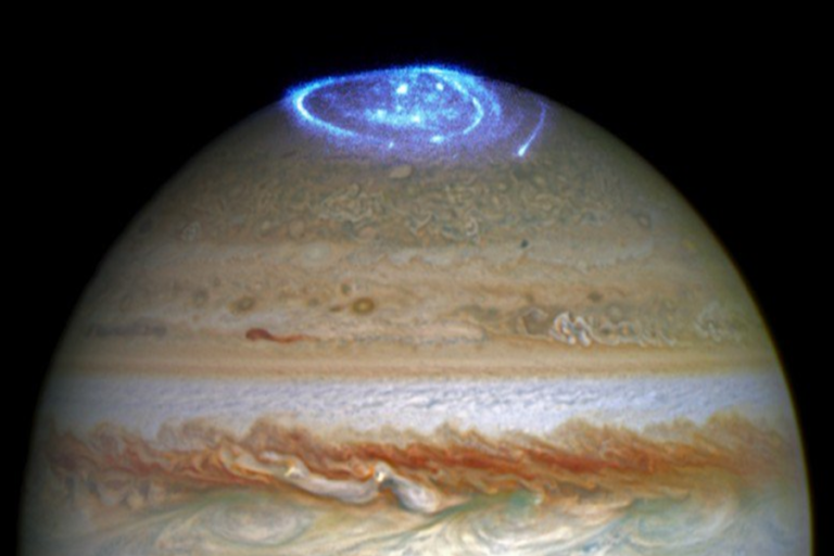 Sonda espacial Juno capta tormenta en Júpiter