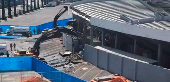 Inicia demolición de estadio Tec en Monterrey