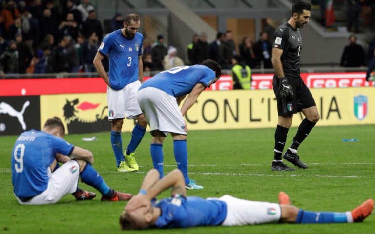 Italia se quedó sin Mundial después de 60 años