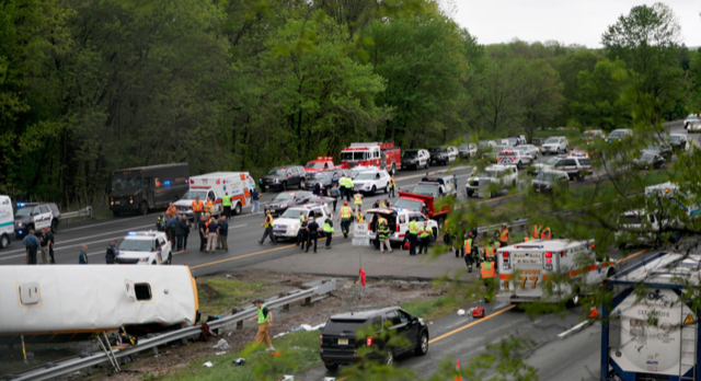 Accidente mortal de autobús en NJ