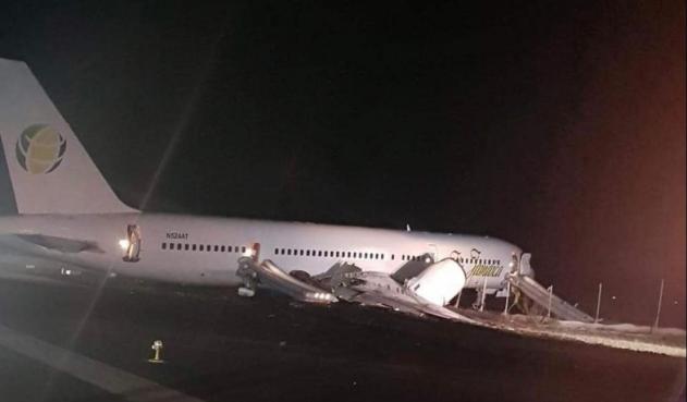 6 heridos al accidentarse avión que aterrizó de emergencia en Guyana
