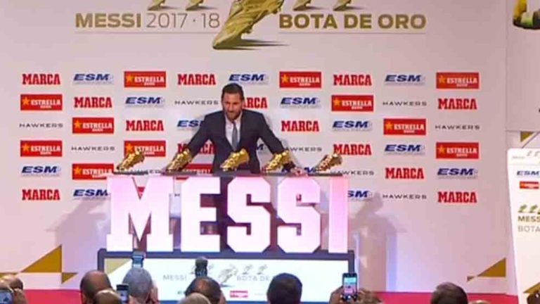 Messi gana la Bota de Oro por quinta vez