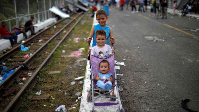 Honduran migrants children
