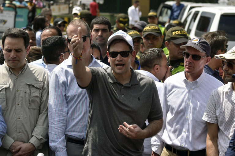 Senador Marco Rubio llega a Cúcuta