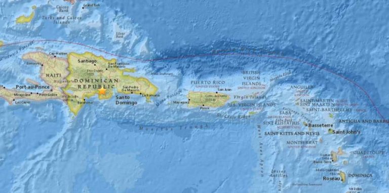 Terremoto de 5.3 golpea a República Dominicana