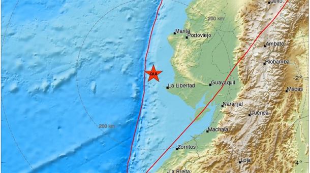 Tres fuertes sismos sacuden la costa de Ecuador