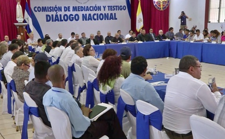 Reanudan diálogo entre Gobierno y oposición en Nicaragua