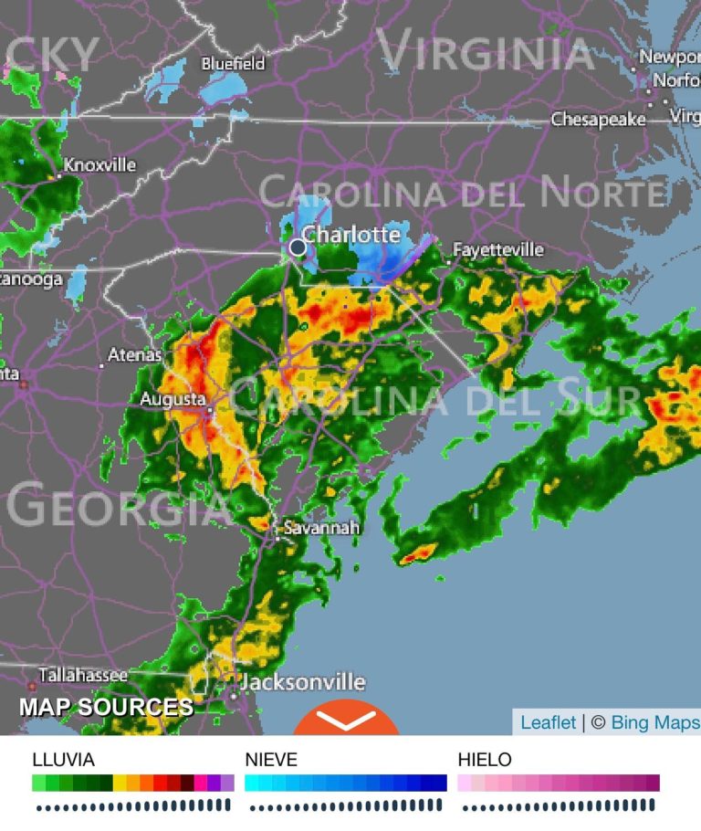 Fuerte tormenta golpeará «Las Carolinas»