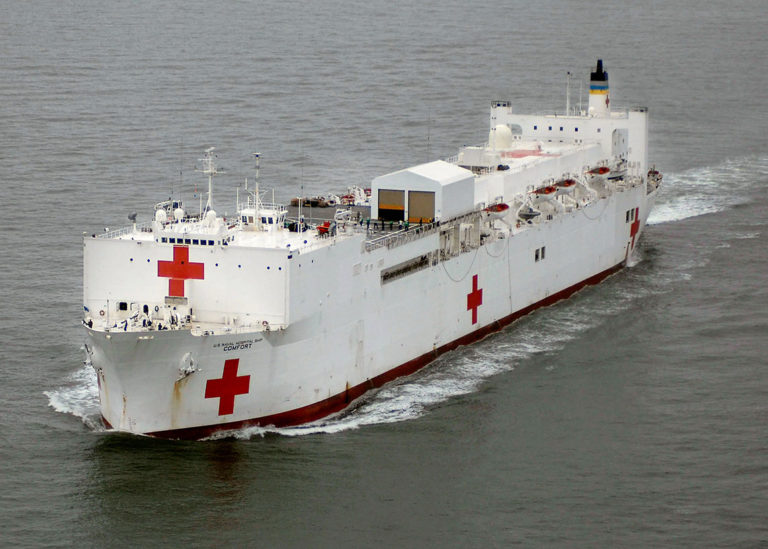 EEUU desplegará en América Latina al USNS Comfort, su gigantesco buque hospital