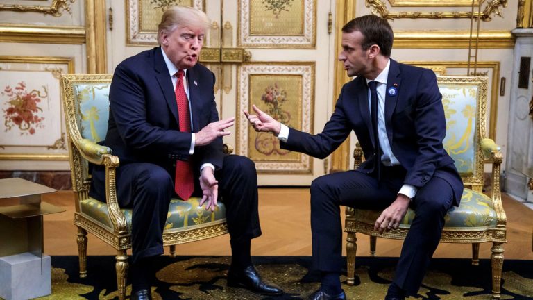 Trump promete reaccionar a la “estupidez de Macron”