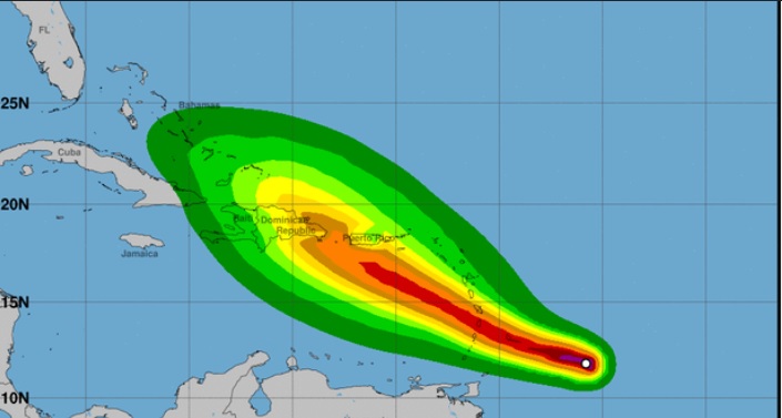 ¡Más fuerte! Tormenta tropical Dorian va rumbo al caribe