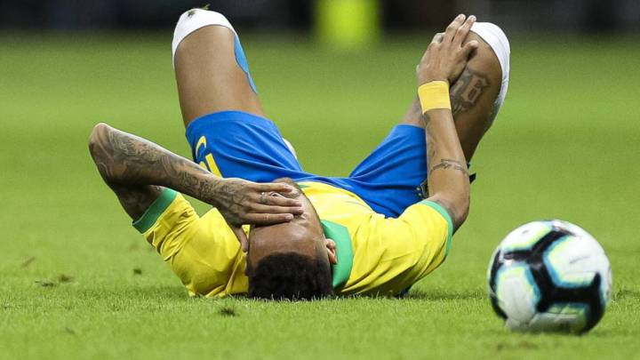 ¡Otra vez lesionado! Neymar estará de baja por un mes