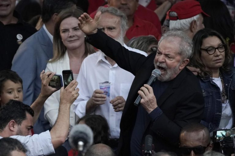 Lula protagonizó mitin en sindicato que alguna vez dirigió