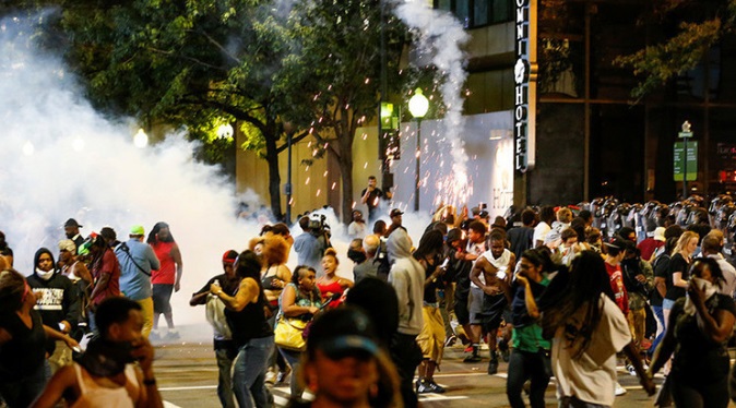 Protestas en Charlotte se registraron por cuarta noche consecutiva