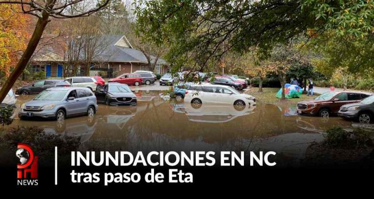 Inundaciones en NC tras el paso de Eta