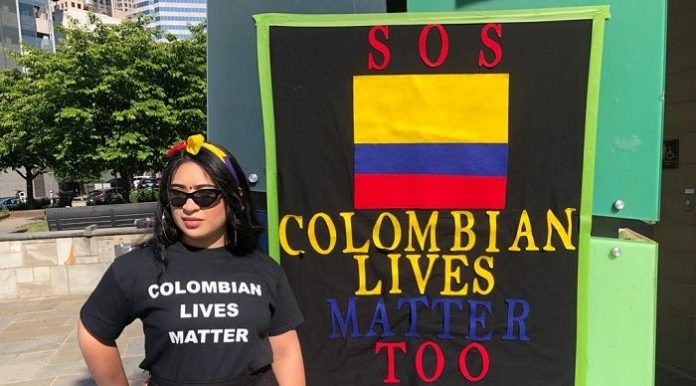 Colombianos en Charlotte también están en la calle