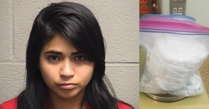 Detenida joven madre latina con fentanilo en su automóvil