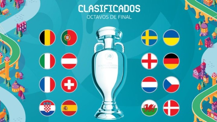Euro 2021: Clasificados a octavos de final