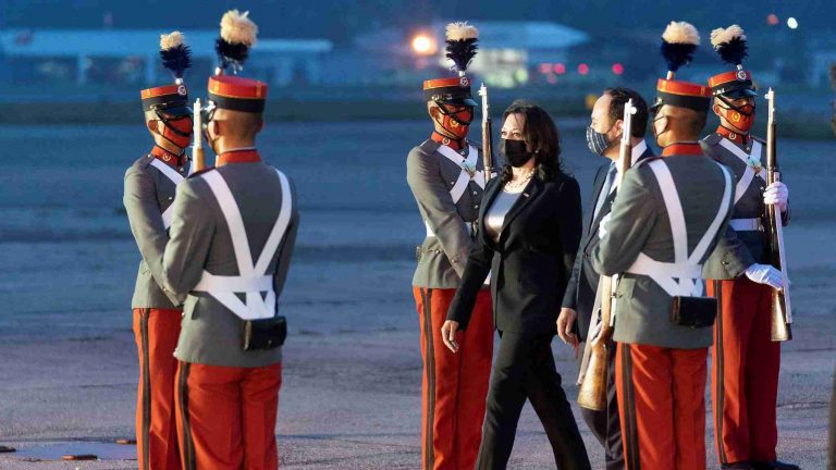 Kamala Harris en Guatemala