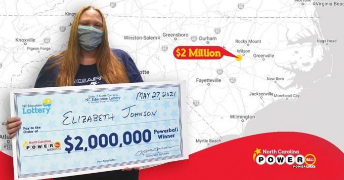 Mujer de Carolina del Norte ganó $ 2 millones en la lotería