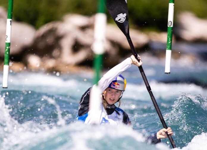 Evy Leibfarth rozó la final en el eslalon de canoa en Tokio