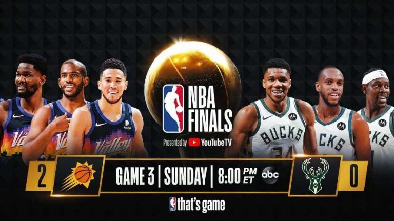 Los Suns vencieron a Bucks, 2-0 en las Finales de la NBA