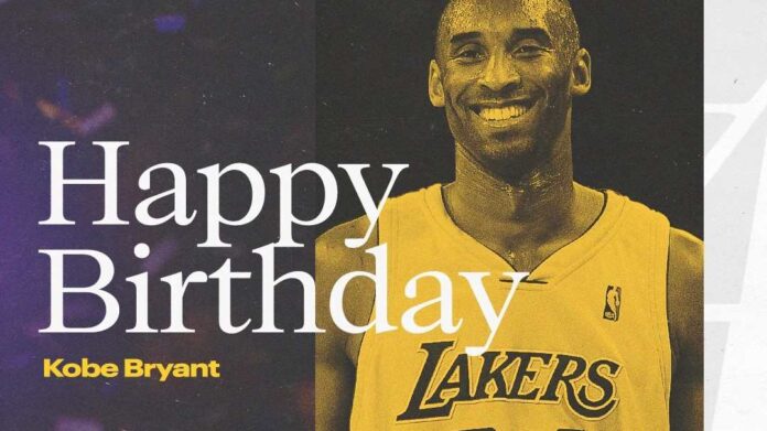 Conmemoración del cumpleaños 43 de Kobe Bryant