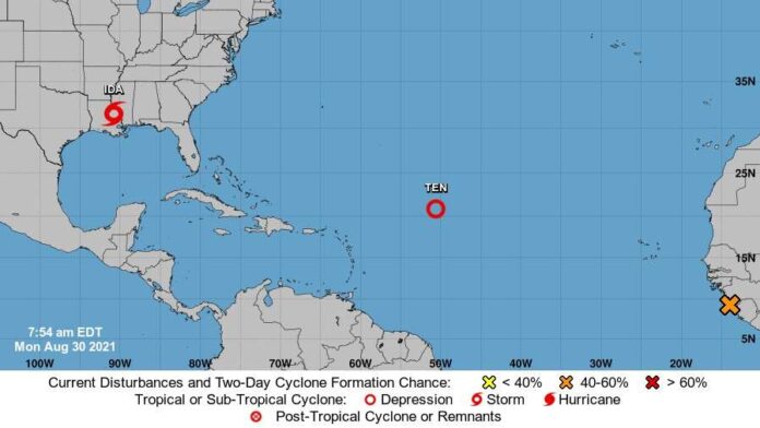 Tormenta tropical Ida sigue moviéndose al norte de EE-compressed