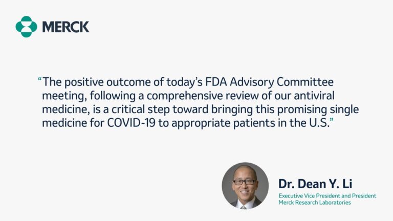 FDA recomienda píldora de Merck contra el covid-19
