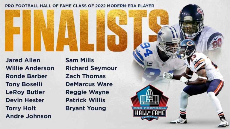 NFL anunció listado de 15 finalistas para el Salón de la Fama 2022