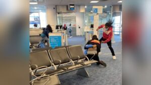 Pelea en Aeropuerto