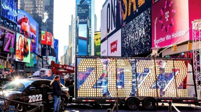 Times Square afina detalles para celebración de Año Nuevo