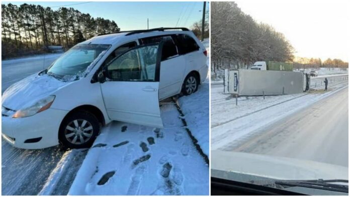 Alerta Carreteras resbaladizas y heladas en Charlotte