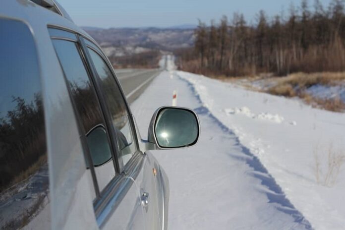 Cuidado al conducir durante clima invernal