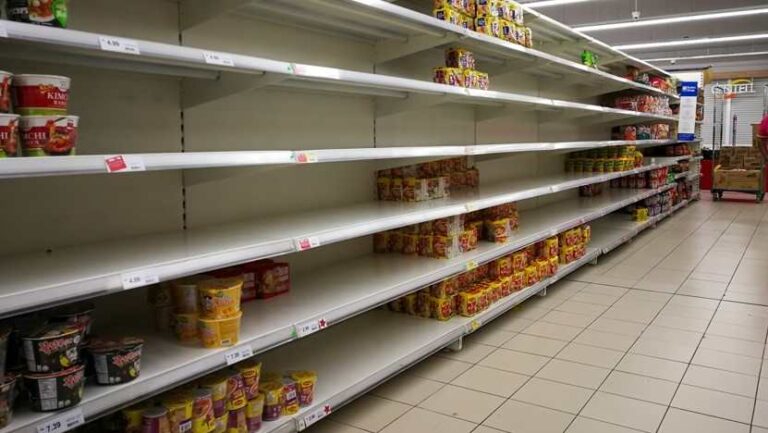 Desabastecimiento en supermercados norteamericanos