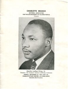 Dr. Martin Luther King, Jr. visitó Charlotte
