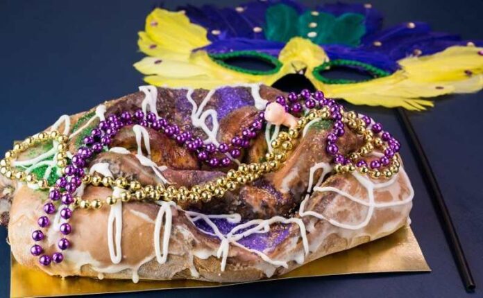 El delicioso King Cake de Mardi Gras