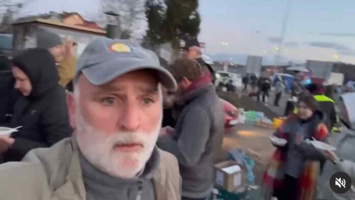 El famoso chef José Andrés ya está en la frontera con Ucrania