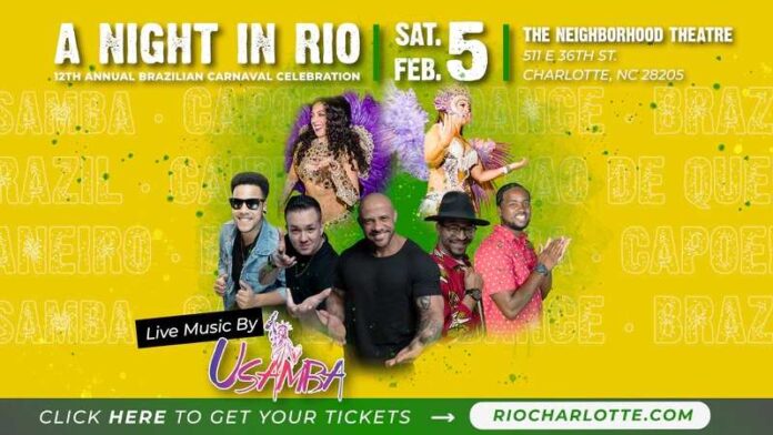 Invitación al A Night in Rio en Charlotte