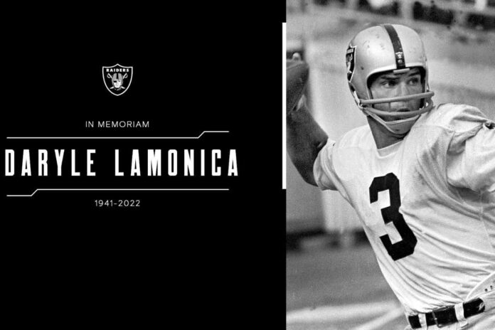 Daryle Lamonica falleció a los 80 años