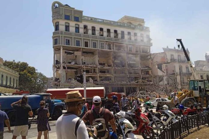 Hotel Saratoga explotó en La Habana