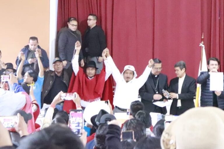 Ecuador «se pone de acuerdo» y puso fin a las protestas